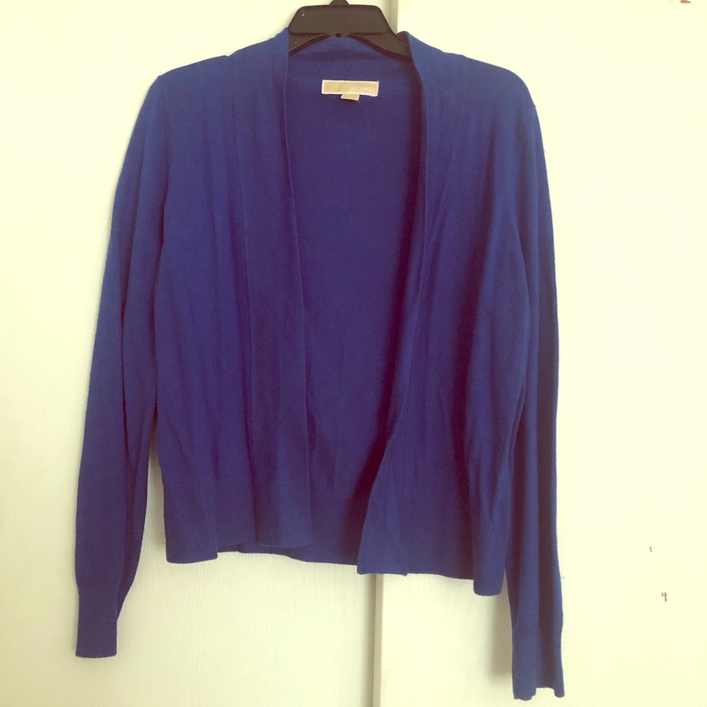 🦉Michael Kors Cobalt Blue Cardigan L